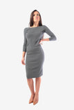 Knee Length Dress with Sleeves